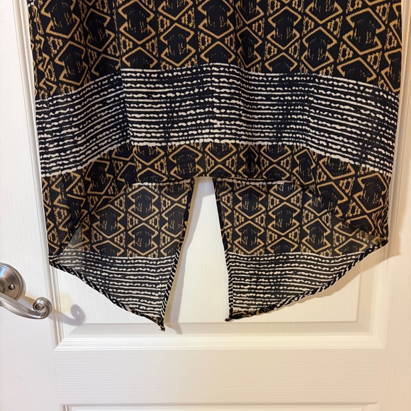 Maeve Black and Brown Asymmetrical Dress - Picture 3 of 10